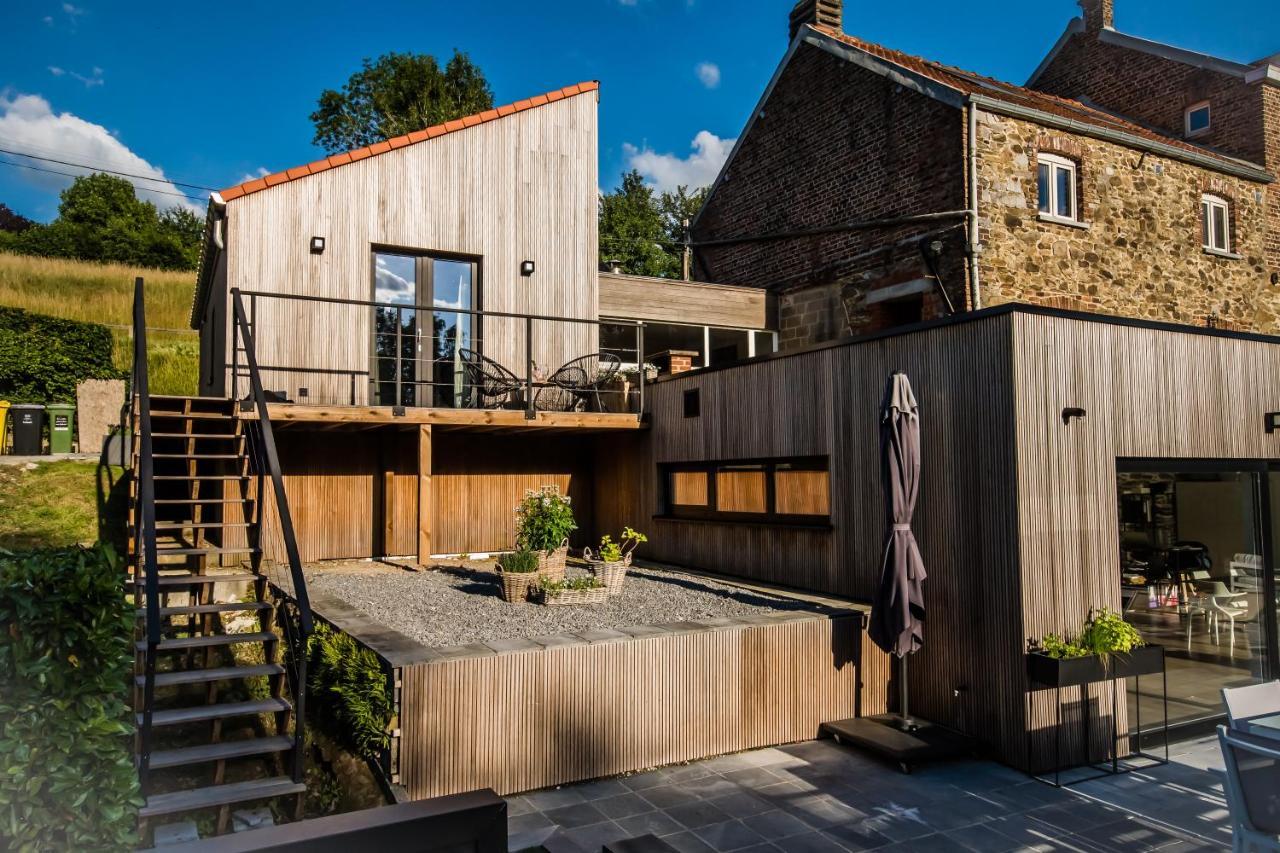 Au Calme De Hosdent Bed & Breakfast Braives Bagian luar foto