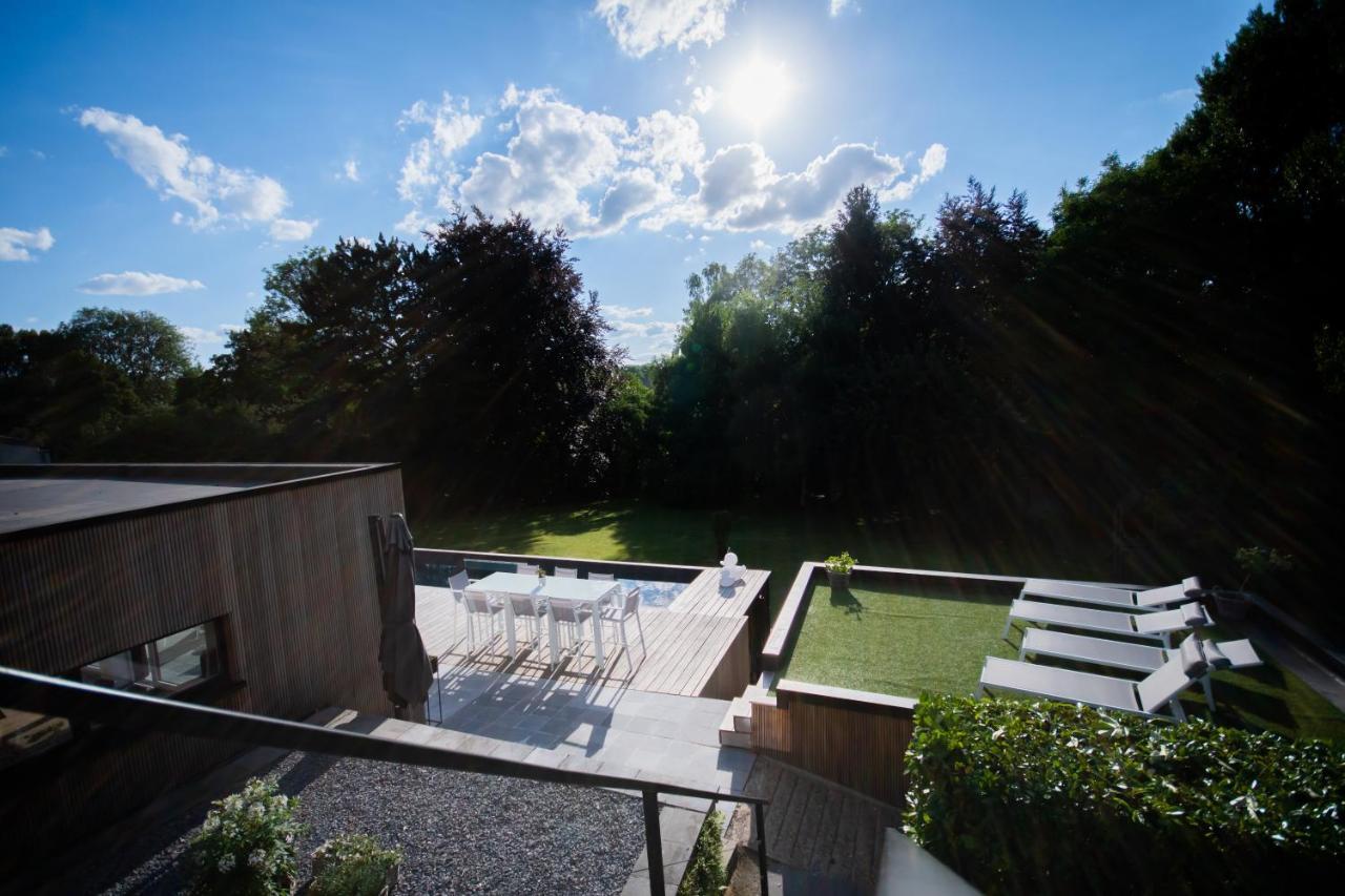 Au Calme De Hosdent Bed & Breakfast Braives Bagian luar foto
