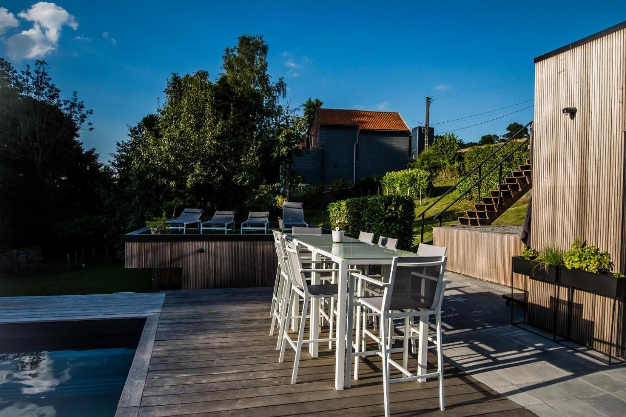 Au Calme De Hosdent Bed & Breakfast Braives Bagian luar foto